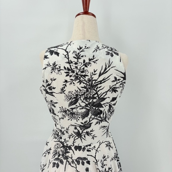 J. Peterman Floral Button Down Sleeveless Midi Shirt Dress Zero - Picture 8 of 12